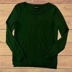 CYNTHIA ROWLEY Kelly Green Extrafine Wool top Sz M